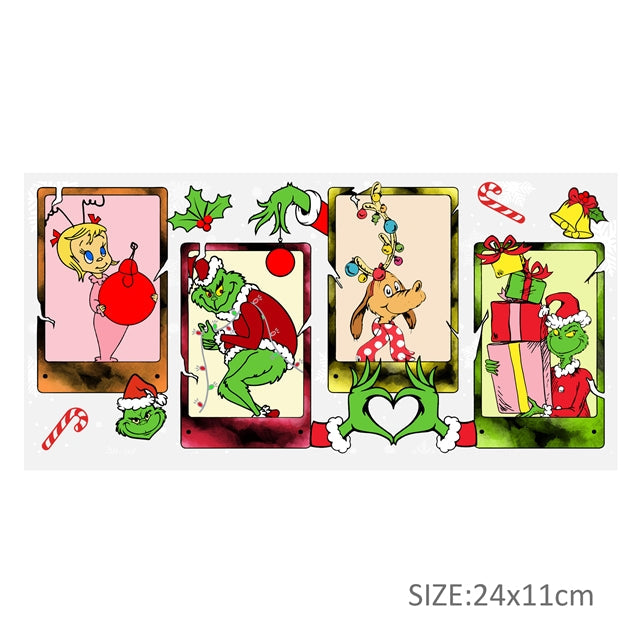 The Grinch Christmas UV DTF Glass Can Wrap FeeFiFauxLeather