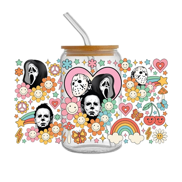 Halloween UV DTF Cup Wrap – Easy Cup Wrap for Tumblers & Projects FeeFiFauxLeather