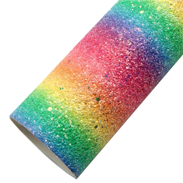 Rainbow Chunky Glitter Print Sheet