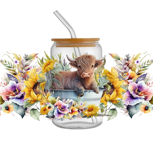 Cow UV DTF Cup Wrap – Animal Print Cup Wrap Design for Tumblers FeeFiFauxLeather