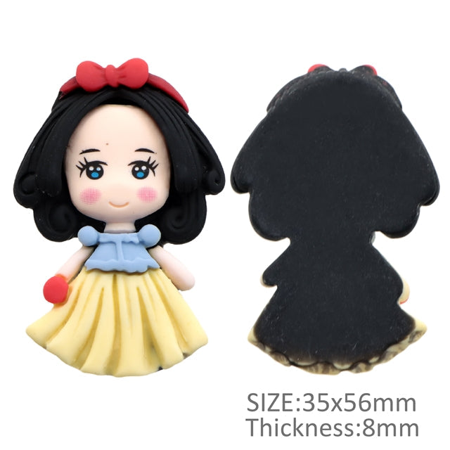 3-D Princess Flat Back Resin Centerpiece FeeFiFauxLeather