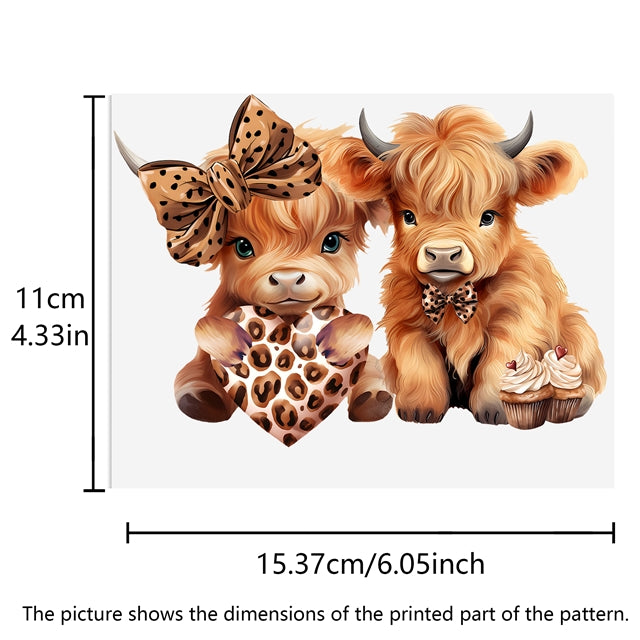 Cows UV DTF Wrap FeeFiFauxLeather