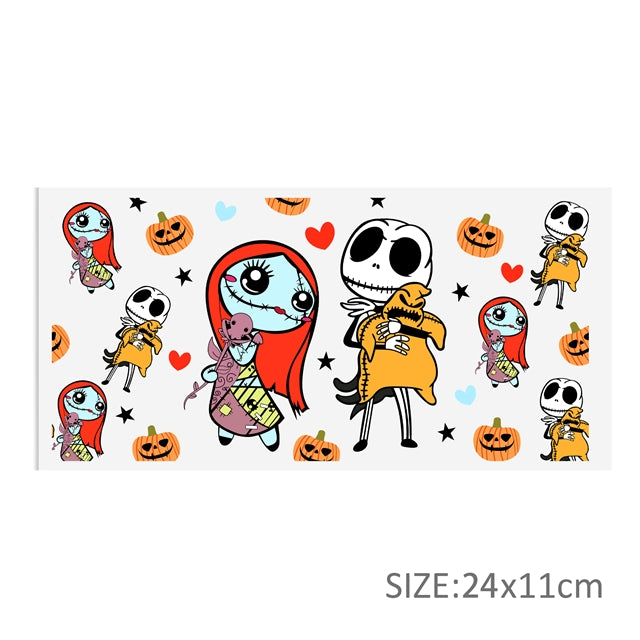 Nightmare Before Christmas UV DTF Cup Wrap – Easy Cup Wrap for Tumblers & Projects FeeFiFauxLeather