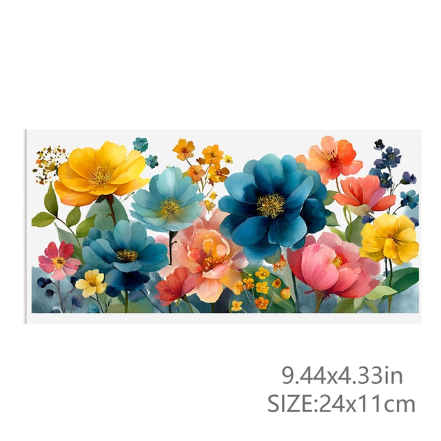 Flowers UV DTF Glass Can Wrap FeeFiFauxLeather