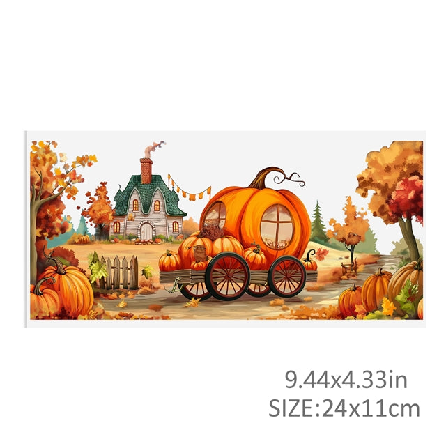 Fall UV DTF Cup Wrap – Harvest Season Wrap Design for DIY Drinkware 🍂🎃 FeeFiFauxLeather