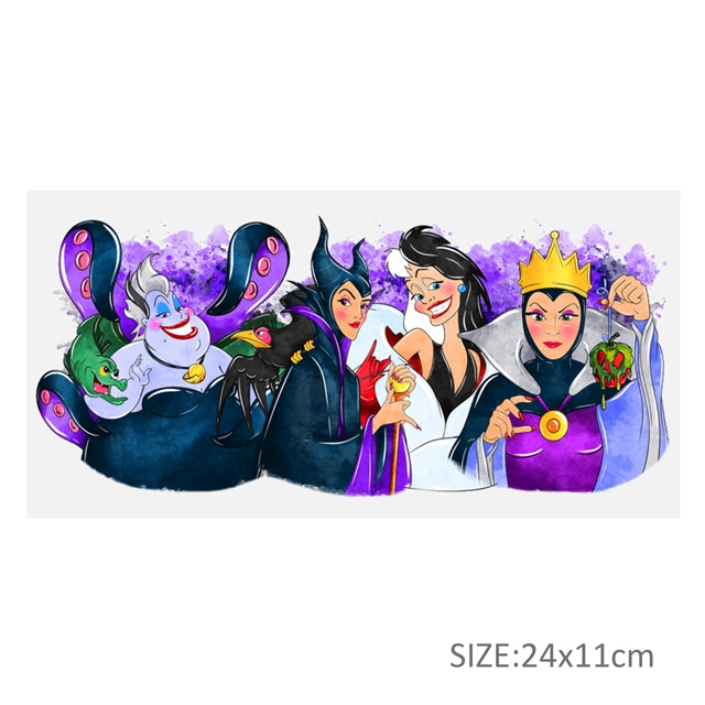 Villains UV DTF Cup Wrap – Cartoon Cup Wrap Design for Tumblers FeeFiFauxLeather