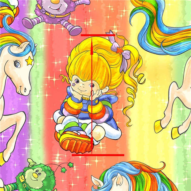 Rainbow Brite Textured Liverpool/ Bullet Fabric FeeFiFauxLeather