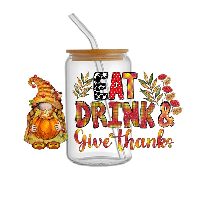 Fall UV DTF Cup Wrap – Easy Cup Wrap for Tumblers & Projects FeeFiFauxLeather