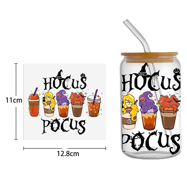 Hocus Pocus UV DTF Cup Wrap – Easy Cup Wrap for Tumblers & Projects FeeFiFauxLeather