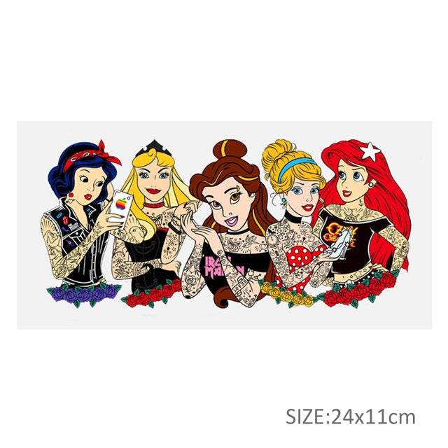 Princess Tattoo UV DTF Glass Can Wrap FeeFiFauxLeather