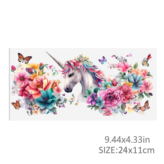 Unicorn UV DTF Cup Wrap – Easy Cup Wrap for Tumblers & Projects FeeFiFauxLeather