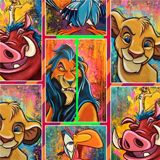 Mufasa The Lion King Printed Textured Liverpool/ Bullet Fabric with a textured feel FeeFiFauxLeather