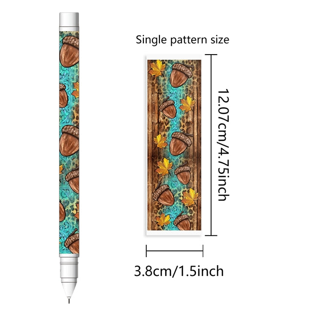 Autum Pumpkin Pen Wrap UV DTF  Wrap FeeFiFauxLeather