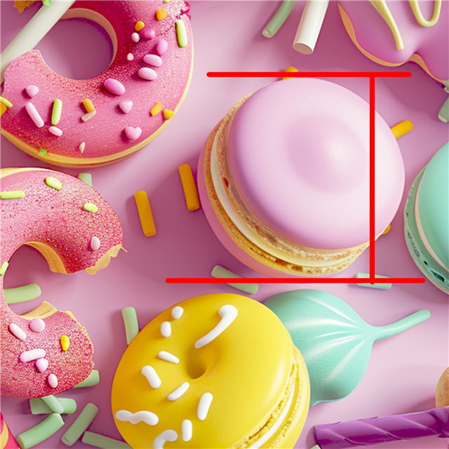 Snacks Donuts Candy Printed Fabric FeeFiFauxLeather