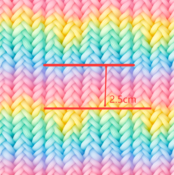 Colorful Yarn Crochet Printed Smooth Faux Leather Sheet FeeFiFauxLeather