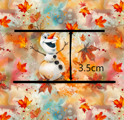 Olaf Christmas Smooth Printed Faux Leather Sheet FeeFiFauxLeather