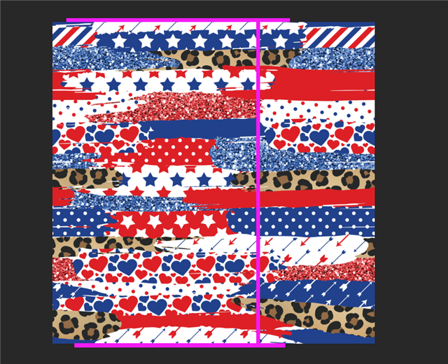 Brush Strokes Red White and Blue July 4th Textured Liverpool/ Bullet Fabric FeeFiFauxLeather