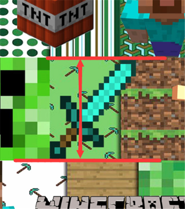 Minecraft Printed See Through Sheet Clear Transparent Sheet FeeFiFauxLeather
