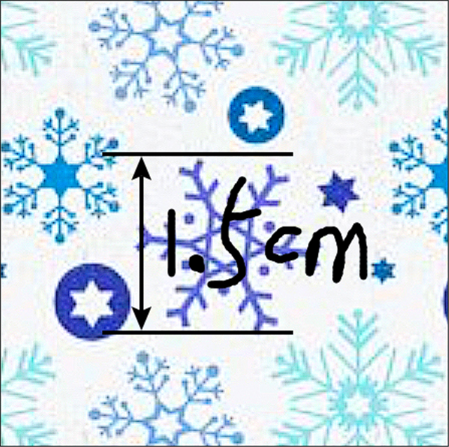 Christmas Snowflakes Printed See Through,Clear, Transparent Sheet FeeFiFauxLeather