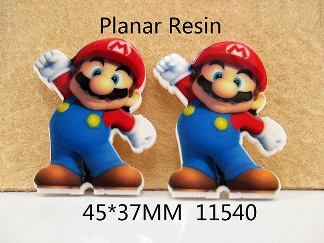 Mario Bros Super Mario Resin 5 piece set FeeFiFauxLeather