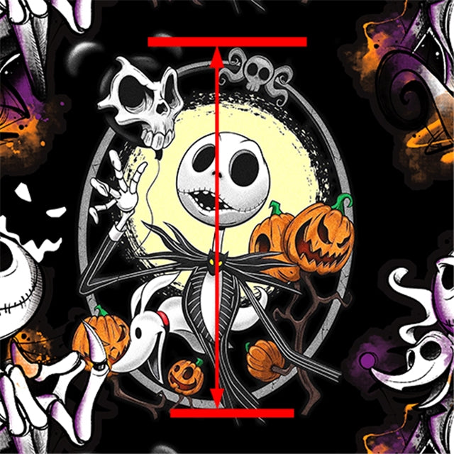 Nightmare Before Christmas Halloween Liverpool/ Bullet Fabric FeeFiFauxLeather