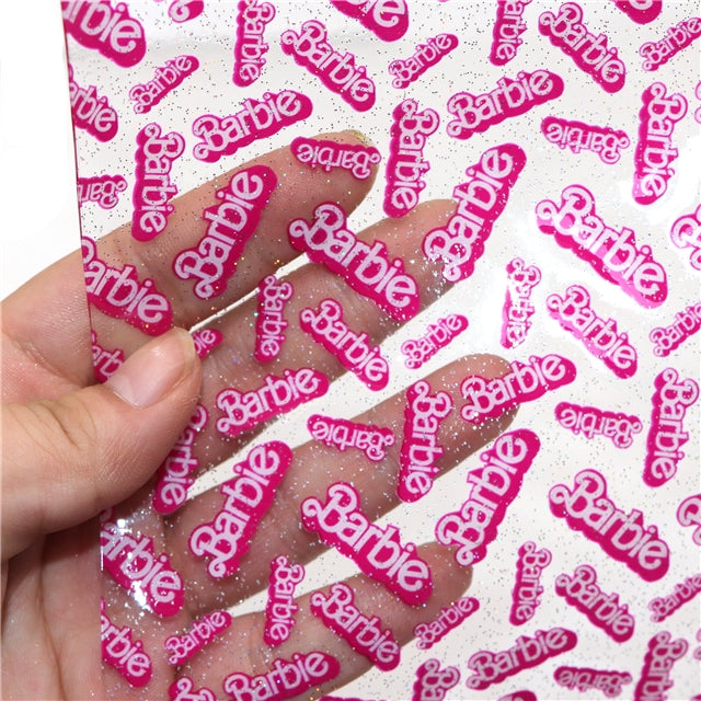 Fashion Doll Printed See Through Sheet  Clear Transparent Sheet FeeFiFauxLeather
