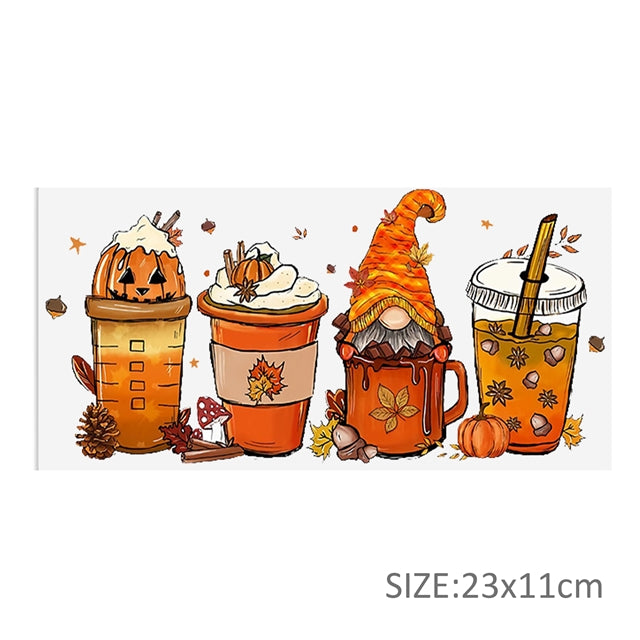 Halloween UV DTF Glass Can Wrap FeeFiFauxLeather