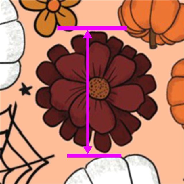 Fall Pumpkins Litchi Printed Faux Leather Sheet Litchi has a pebble like feel with bright colors FeeFiFauxLeather