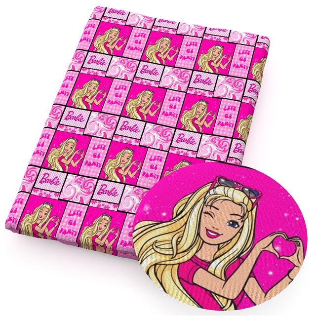 Fashion Doll Litchi Printed Faux Leather Sheet Litchi has a pebble like feel with bright colors FeeFiFauxLeather