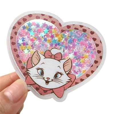 Marie the Aristocats Quicksand Sequin Resin
