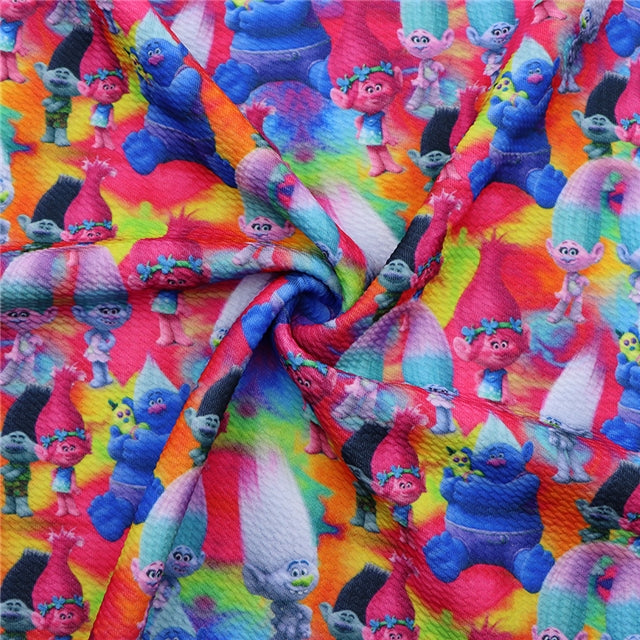Trolls Textured Liverpool/ Bullet Fabric FeeFiFauxLeather