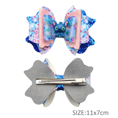 Stitch Printed Faux Leather Pre-Cut Bow Includes Centerpiece