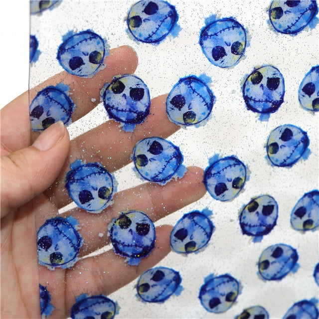 The Nightmare Before Christmas Printed See Through Sheet  Clear Transparent Sheet FeeFiFauxLeather