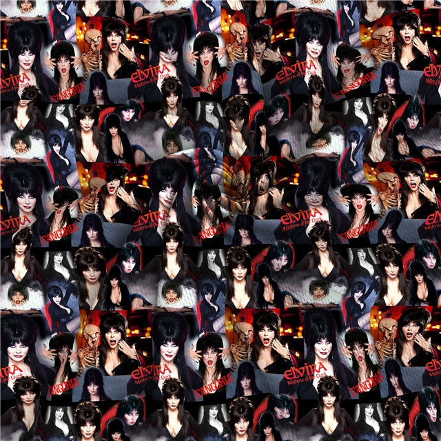 Elvira Halloween Textured Liverpool/ Bullet Fabric with a textured feel FeeFiFauxLeather