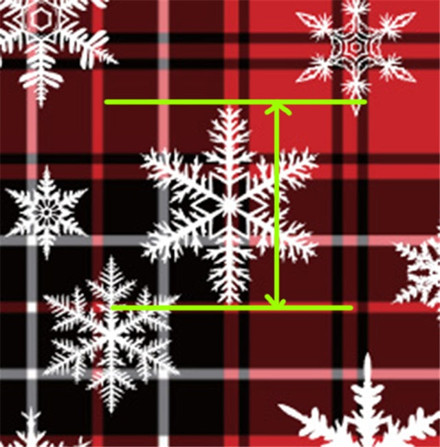Red Christmas Plaid Smooth Printed Faux Leather Sheet FeeFiFauxLeather