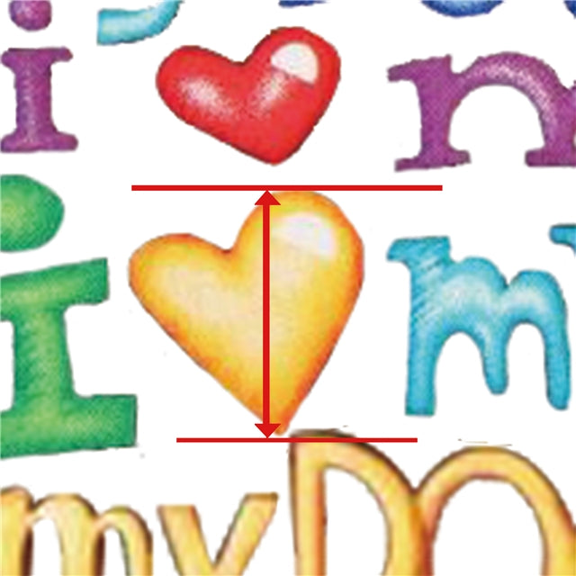 I Love My Dog Printed See Through Sheet  Clear Transparent Sheet FeeFiFauxLeather