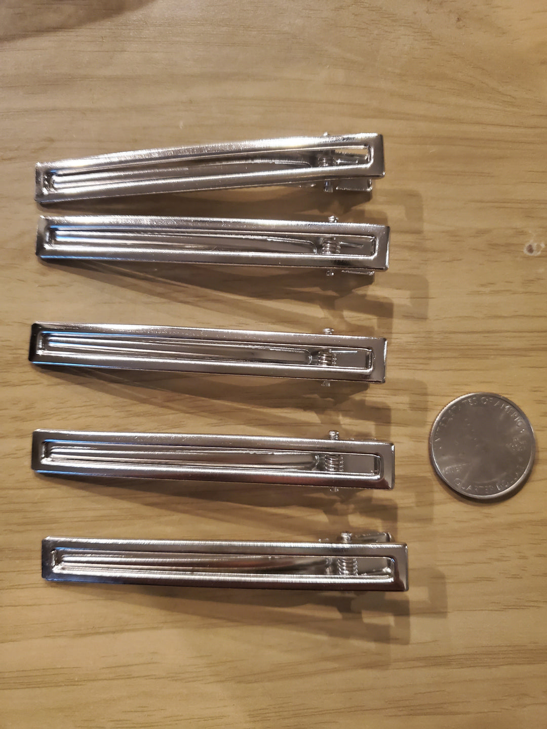 Clips For Making Hair Bows 5 pieces FeeFiFauxLeather