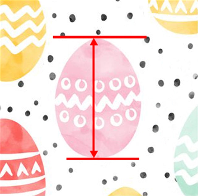 Easter Eggs Printed See Through Sheet  Clear Transparent Sheet FeeFiFauxLeather