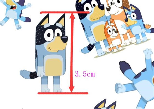 Blue Dog Textured Liverpool/ Bullet Fabric FeeFiFauxLeather