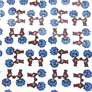 Dr Seuss Printed See Through Vinyl , Clear, Transparent Vinyl Sheet FeeFiFauxLeather