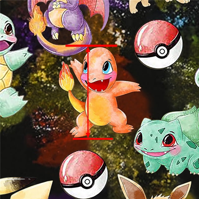 Pokemon Textured Liverpool/ Bullet Fabric FeeFiFauxLeather