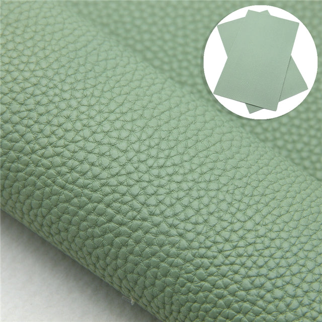 Solid Small Litchi Printed Faux Leather Sheet FeeFiFauxLeather