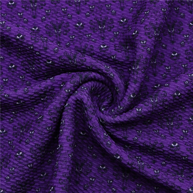Haunted Mansion Purple Halloween  Textured Liverpool/ Bullet Fabric FeeFiFauxLeather