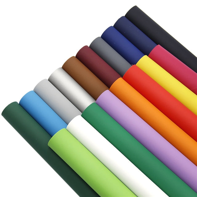 Plain Matte Printed Faux Leather Sheet FeeFiFauxLeather