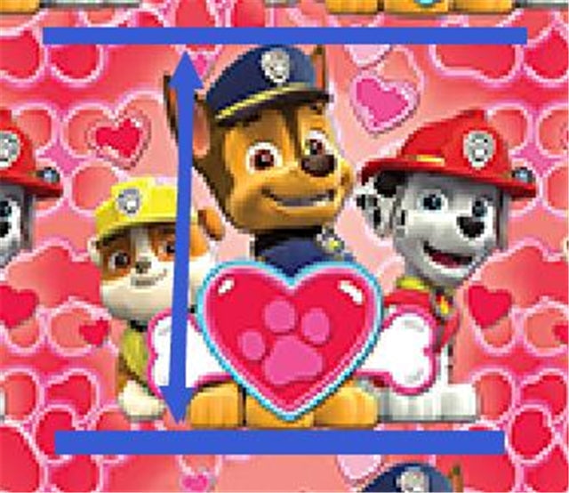 Paw Patrol Textured Liverpool/ Bullet Fabric FeeFiFauxLeather