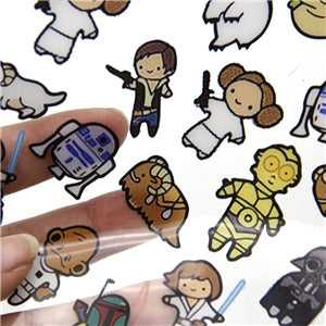 Star Wars Printed See Through Vinyl ,Clear, Transparent Vinyl Sheet FeeFiFauxLeather