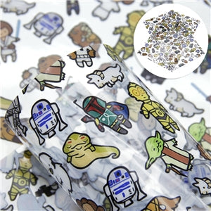 Star Wars Printed See Through Vinyl ,Clear, Transparent Vinyl Sheet FeeFiFauxLeather