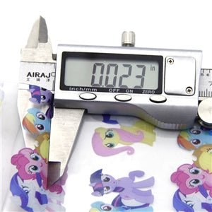 My Little Pony Printed See Through,Clear, Transparent Sheet FeeFiFauxLeather