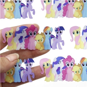 My Little Pony Printed See Through,Clear, Transparent Sheet FeeFiFauxLeather