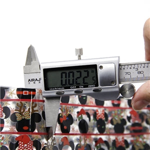 Mouse Christmas Printed See Through,Clear, Transparent Sheet FeeFiFauxLeather